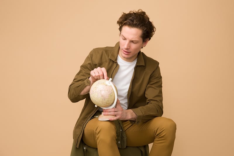 Globe representing global connections